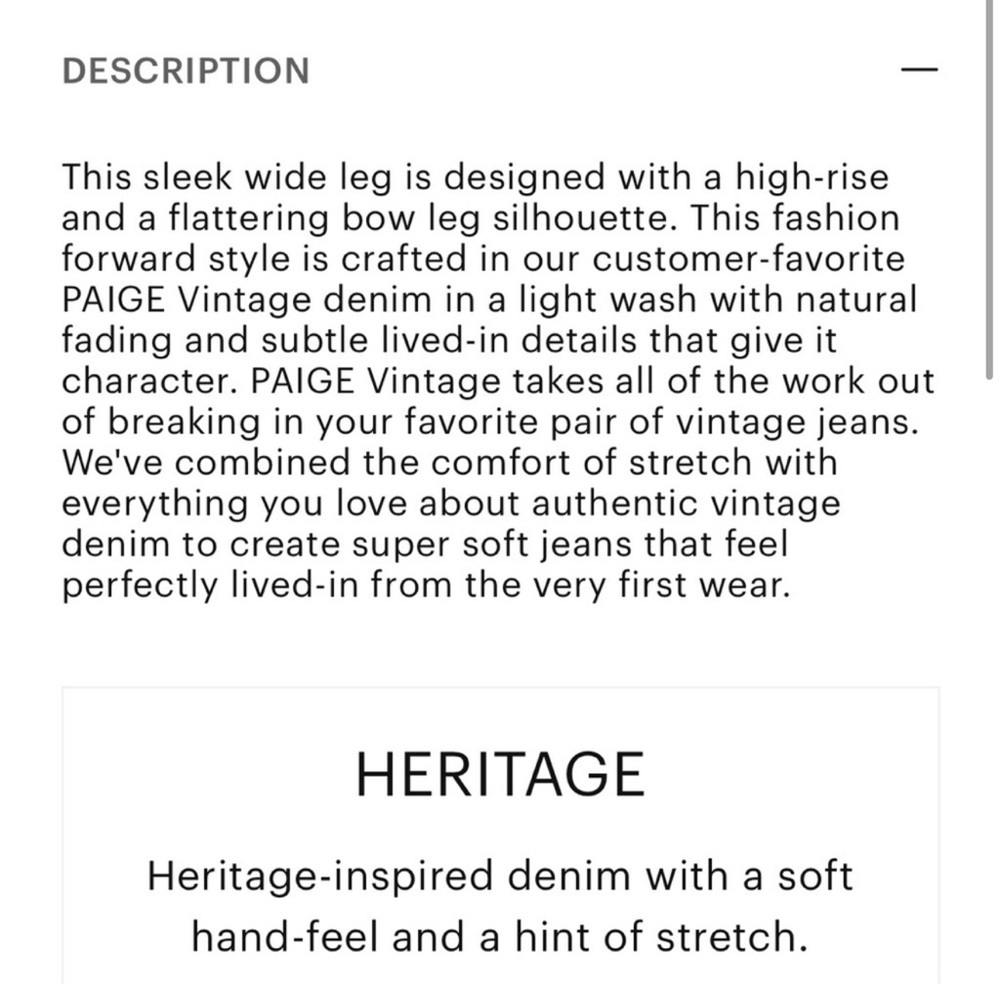 PAIGE Leenah in Light Wash size 28 - PAIGE Light wash wide leg jeans Del Mar - Picture 10 of 13